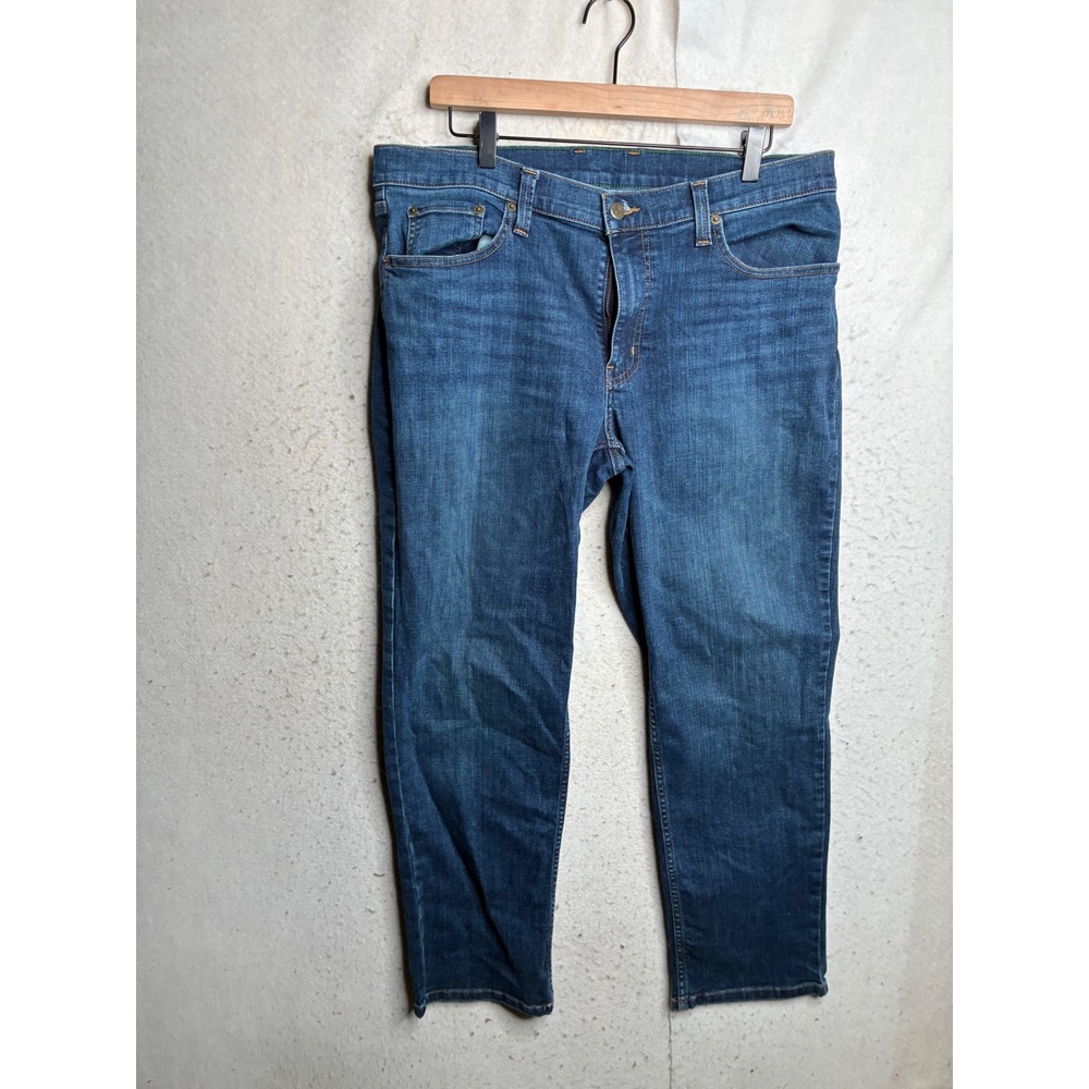 LL Bean BeanFlex Standard Fit Jeans Mens 36x30 Blue CoolMax Stretch 507485
